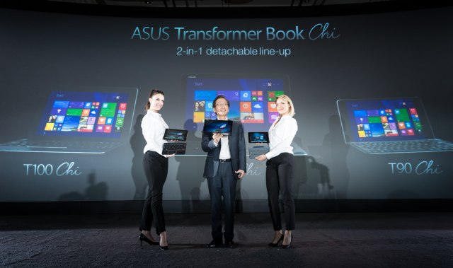 Președintele ASUS, Jonney Shih, prezintă noua serie ASUS Transformer Book Chi