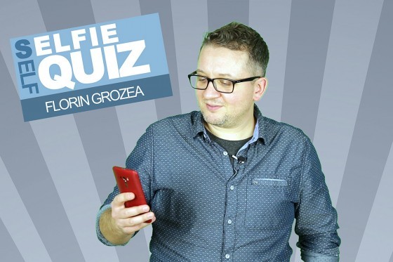 Florin Grozea cu telefonul ASUS ZenFone Selfie