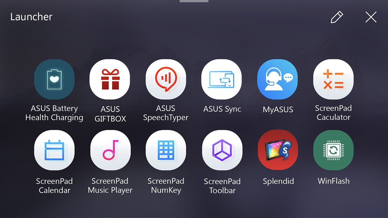 ASUS ScreenPad Launcher