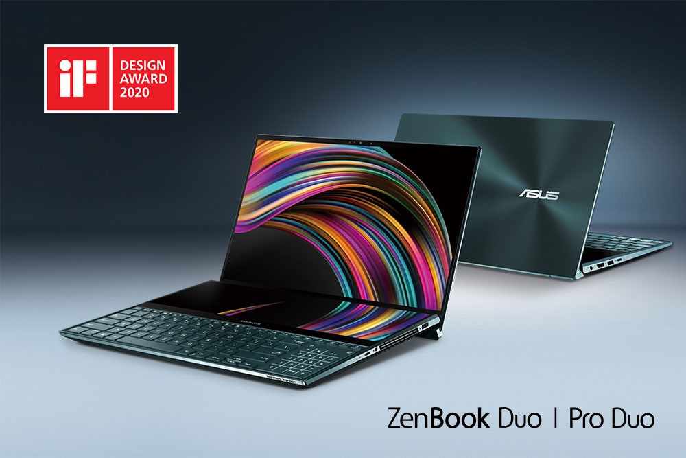 ASUS ZenBook Pro Duo și ZenBook Duo au fost premiate la iF Design