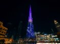 Proiecția ASUS pe Burj Khalifa