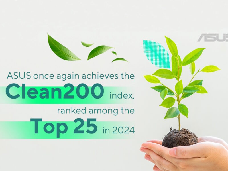 ASUS în Top 25 în clasamentul Clean200 din 2024