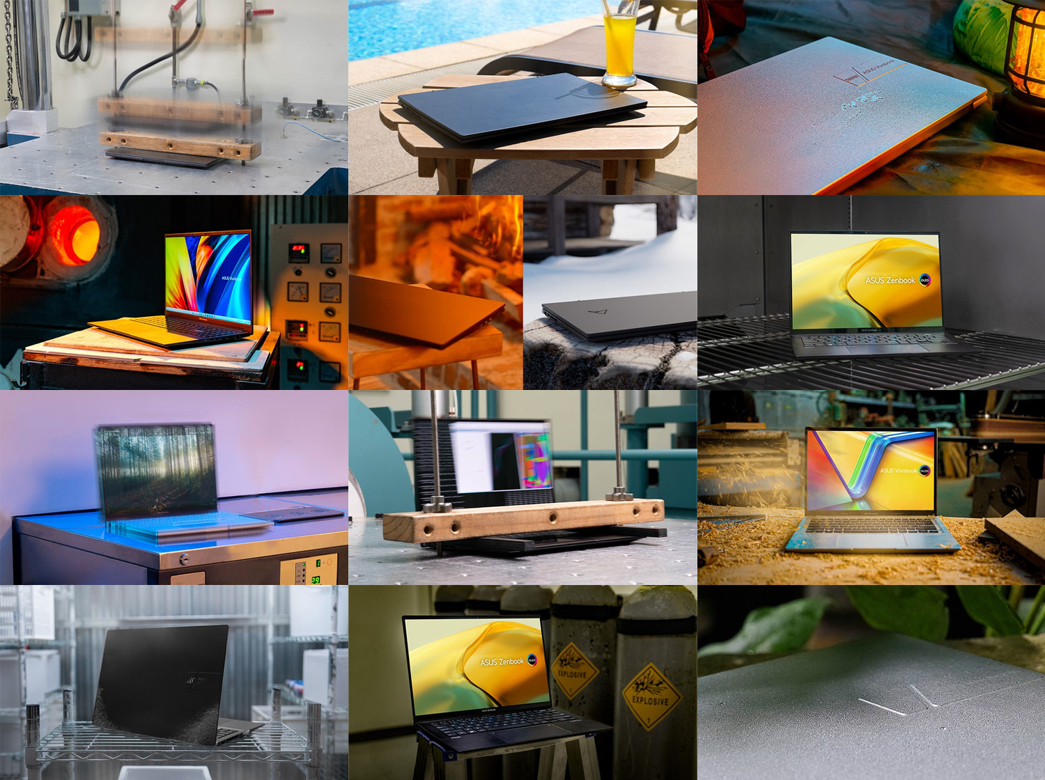 Teste de durabilitate pentru laptopurile ASUS